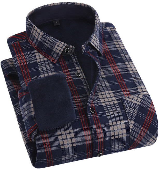 남녀공용 세미오버핏 앰버체크셔츠