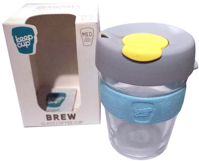 Keep Cup 12oz(340ml) 玻璃咖啡隨行杯, 1個, Malt, Malt, 340ml