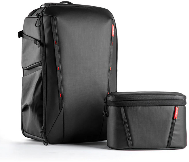 피지테크 원모2 카메라 백팩 35L 블랙 P-CB-112, 1개