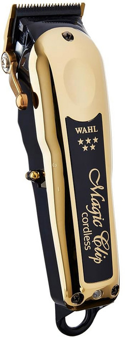 Wahl 프로페셔널 5 스타 시리즈 코드/코드리스 매직 클립 - 정밀 칼날 리튬 이온 배터리 전문 이발사 및 스타일리스트를 위한 100분 이상의 러닝 타임이 포함된 풀 사이, Gold, 금색