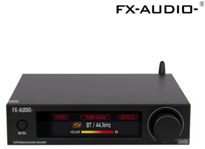 FX AUDIO DA-06 DAC 고해상도 앰프 블루투스 리시버 필립컴퍼니 정품