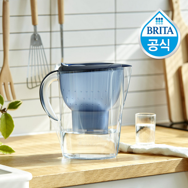 브리타 정수기 마렐라XL 3.5L+기본필터 1입, 마렐라XL 3.5L 블루 + 기본필터 1입