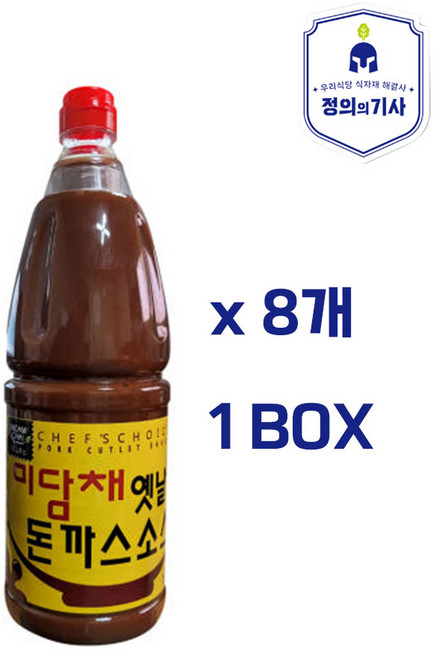 미담채 옛날 돈가스 소스 1.9kg 1BOX(8개), 8개