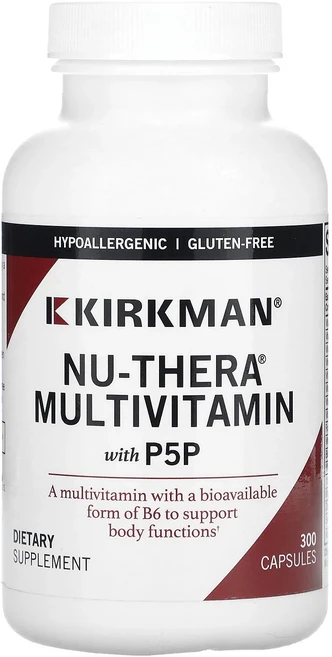 몸관리하세요 겨울입니다 Kirkman Labs Nu-Thera 종합비타민 P5P 함유 캡슐 300정 특별관리진행, KirkmanLabsNuThera종합비타민P5P함유캡슐, 1개 - 쿠팡