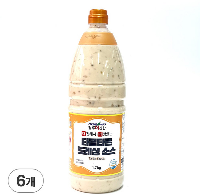 청우 더진한 타르타르드레싱, 6개, 1.7kg