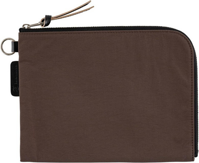 호보니치 테크노 플래너 액세서리 트라젠 플랫 파우치 A6 사이즈 블랙, Brown for A6 Size