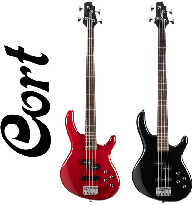 콜트 베이스기타 액션 베이스 플러스 풀패키지 입문용 올드락 재즈 팝 동호회 밴드용, 1세트, 트랜스 레드, 액션 베이스 PLUS