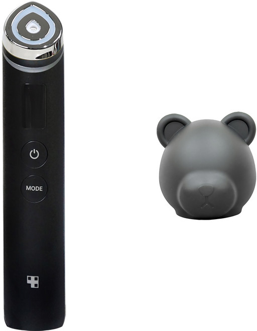 [국내정품/한글설명서] 메디큐브 에이지알 부스터프로 블랙+베어 헤드캡 블랙, 블랙+블랙, 부스터+베어헤드캡