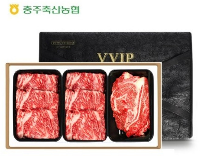 충북한우공동브랜드 청풍명월한우 무항생제 1+등급이상 한우 특수부위 스페셜 3호 선물세트 총1.2kg(냉장), 1개