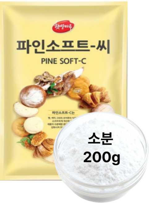 [대두]파인소프트-C 200g 깨찰빵/타피오카전분/파인소프트씨, 1개