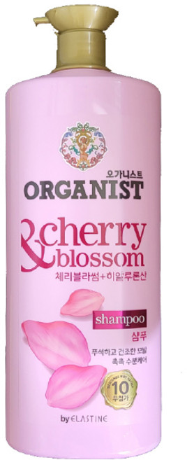 엘라스틴 오가니스트 샴푸 체리블라썸, 1.1L, 1개