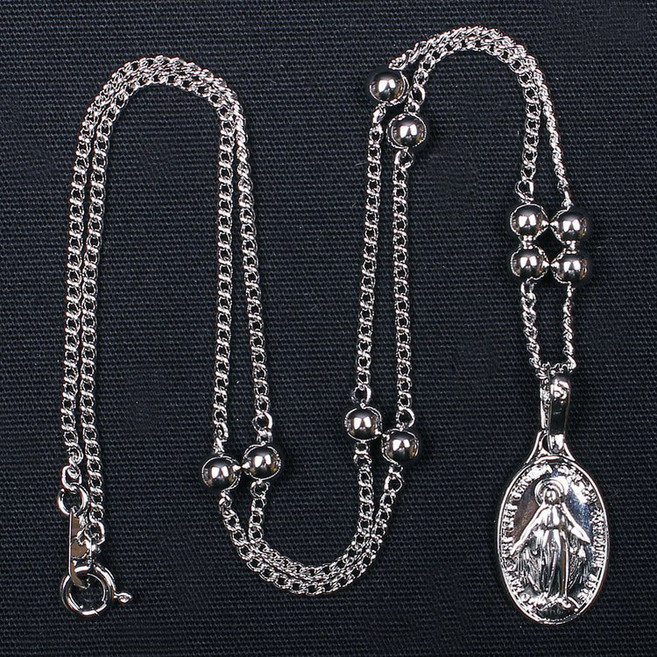 은925 목걸이-JS 1단 기적의 패 천주교 성물