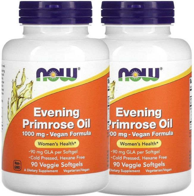 나우푸드 달맞이꽃오일 1000mg 베지 90정 2통, 2개