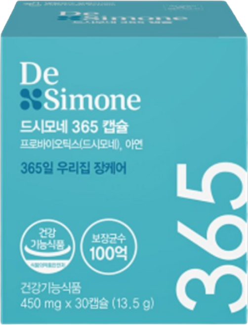드시모네 프로바이오틱스 365캡슐, 30정, 1개