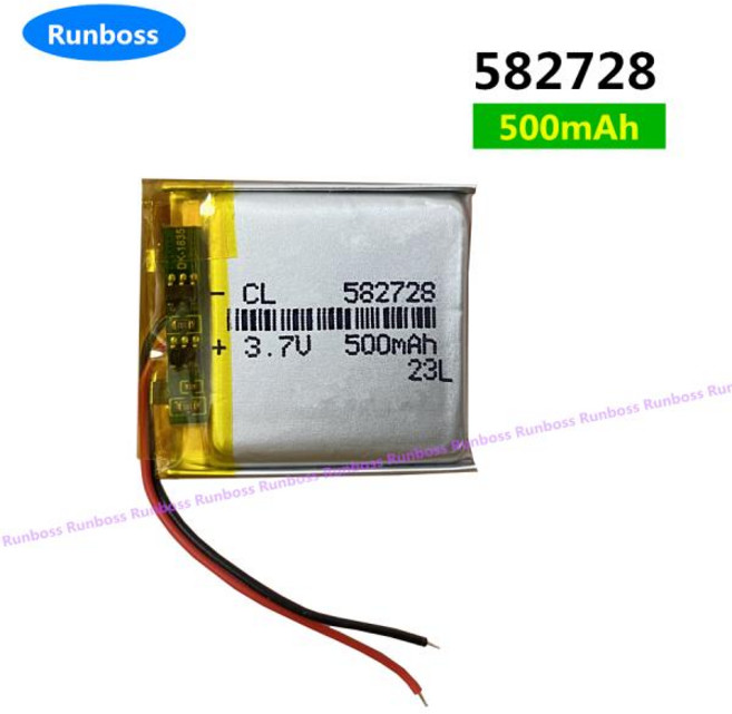 리튬 리튬 폴리머 충전식 배터리 스마트 워치 GPS 휴대폰 DVD 블루투스 스피커용 582728 602530 3.7V 500mAh 1-2 개, 1개, 1개입
