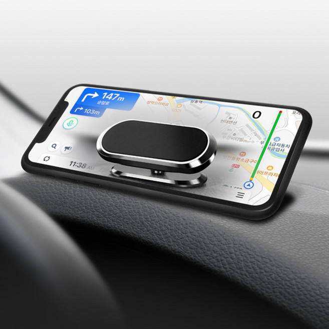 (평화)시크릿 메탈 볼헤드 자석거치대(cr029)차량용 마그네틱 거치대, 1개