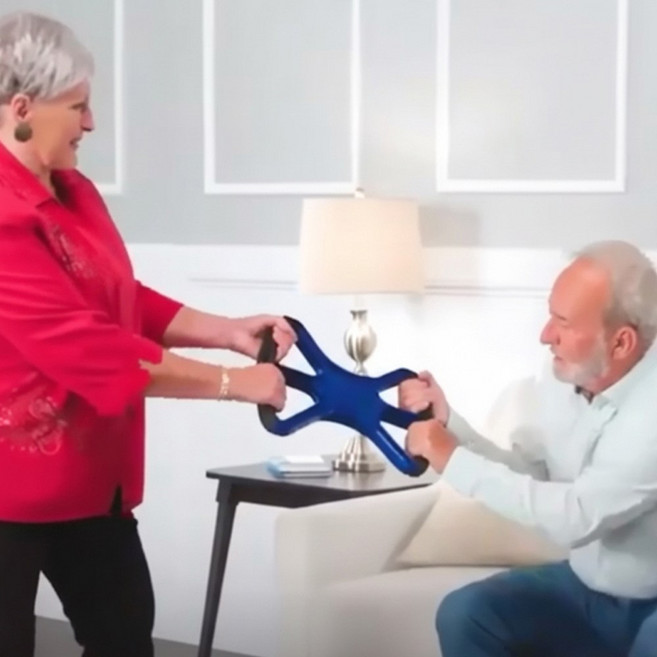 웰스홈 어르신 기립 손잡이 일어서기 간병용 이동보조 실버케어 보조도구 노인용품, 기립손잡이