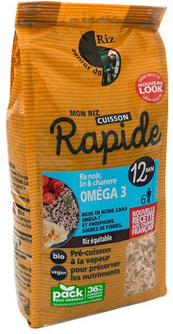 Autour du Riz 오뚜흐 뒤 히 오메가3 블렌드 쌀, 4개, 400g