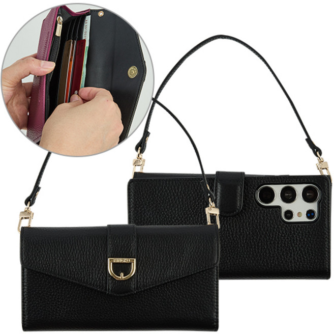 엔컴퍼니 갤럭시 A52S 5G A528 캐리백 핸드폰 지갑 다이어리 케이스