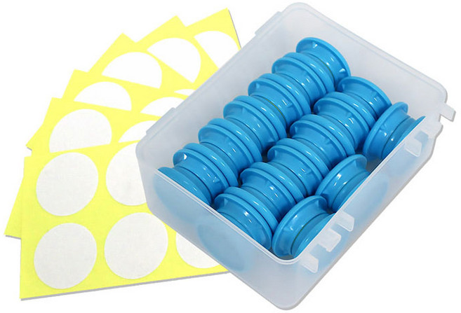 마그피아 네임자석홀더 스티커형 30입 이름표자석 파랑 (MNSH-30-B), 파랑(MNSH-30-B)