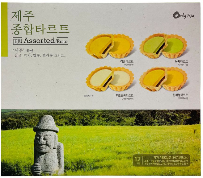 제주 종합 타르트 기념품 선물, 12개입 1박스, 252g, 1개