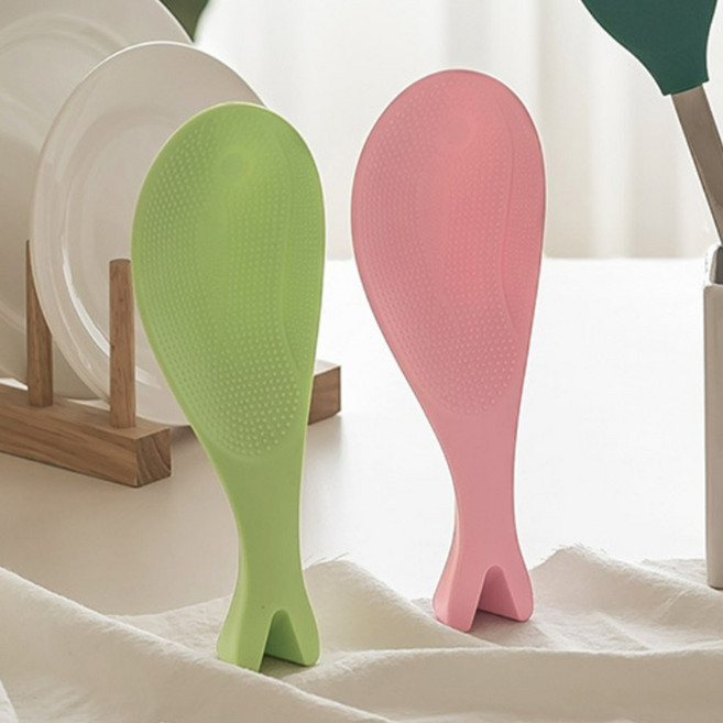 스탠드주걱 주걱받침 죽만들기 알뜰 이유식 밥주걱, 고래 밥주걱 핑크, 1개