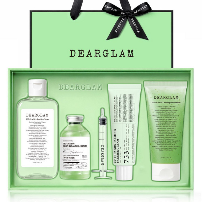 디어글램 753 시카 SOS 트러블 진정 피지 모공 4종세트, 1세트