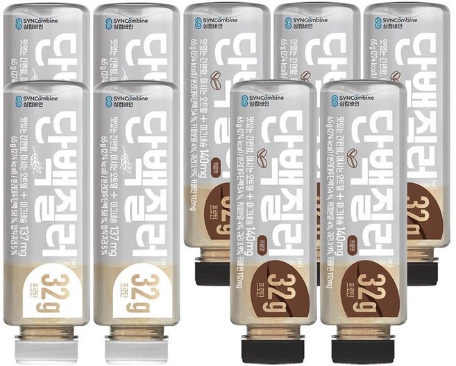 [체험팩/9입 PET] 싱컴바인 단백질러 단백질 32g 마그네슘 137mg 아침 식사대용 선식 곡물 쉐이크, 1세트, 65g - 쿠팡