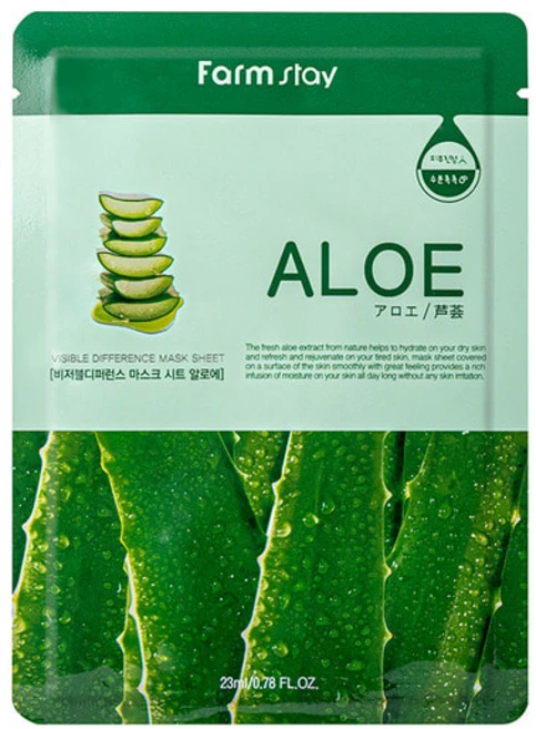 팜스테이 비저블 디퍼런스 마스크 시트 알로에 10매, 1개, 10개입 - 쿠팡