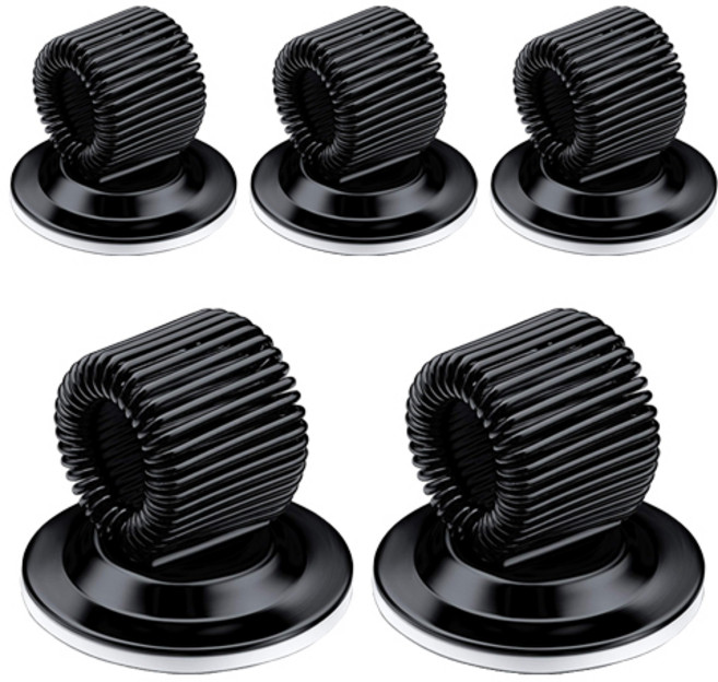 베러워커스 부착식 펜 고정 홀더, 5개, 블랙