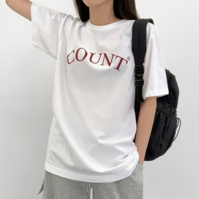 티데일리 남녀공용 쓰리카운트 17수 반팔 라운드 티셔츠 (44~115) 반소매