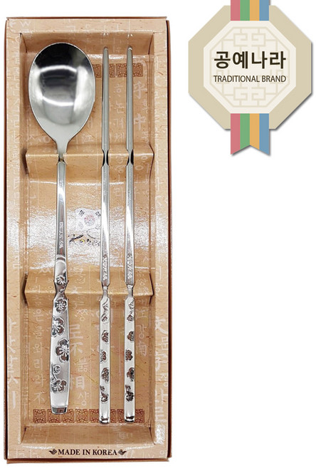 예원콜렉션 수저 세트 1조 케이스, 매화, 1개