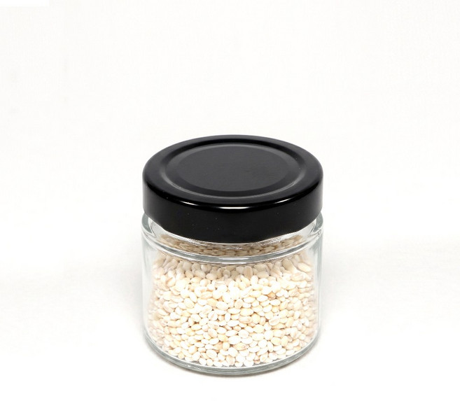 딥캡 일자형 유리병 100ml 밀폐유리병 수제청병 보관용기 공병 잼병, 딥캡 일자형 유리 100ml - 1P