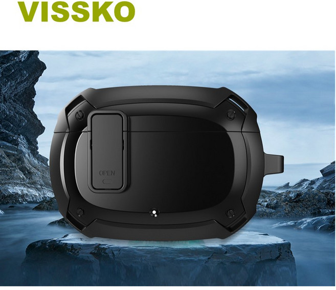 적용 잠금 기능으로 충격 방지 beats Studio buds 케이스, 블랙