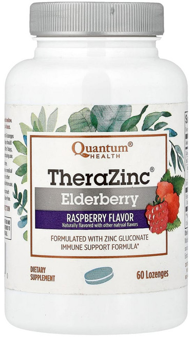 팬텀핼스 TheraZinc 엘더베리 라즈베리 맛 사탕 정제 60정, 1개
