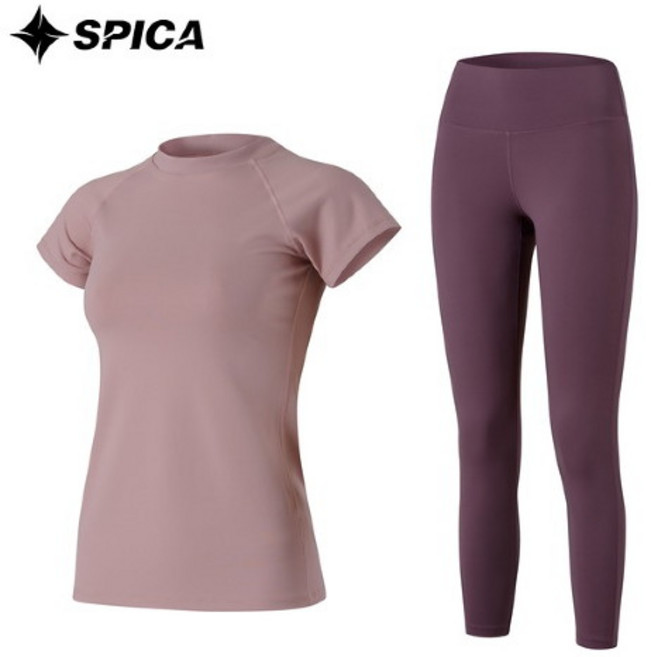 스피카 여성용 요가복세트 티셔츠 + 레깅스 SPA522820