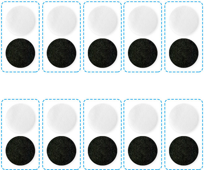 해피달링 스마트 워터탭 리필 필터 호환용 활성탄 + 녹물필터 10세트, 해피달링워터탭세면대 호환 녹물필터10개+카본필터10개, 1개