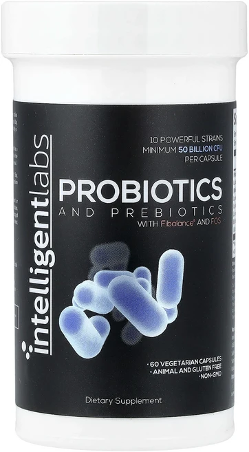 새해 첫좋은선물 Intelligent Labs Probiotics and Prebiotics 베지 캡슐 60정 제대로 할인합니다, IntelligentLabsProbioticsandPr, 1개 - 쿠팡