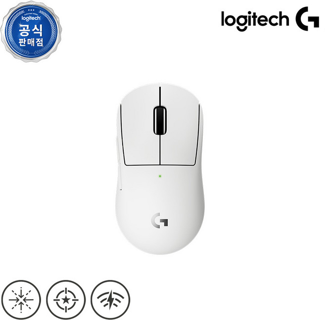 로지텍 프로 X 슈퍼라이트 2 컴팩트 무선 게이밍 마우스 G PRO X SUPERLIGHT 2c, 2c 화이트