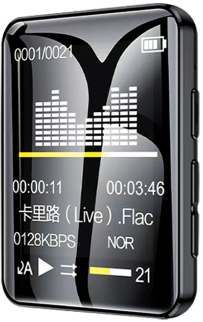 LADUTA Mrobo 觸控全面屏隨身聽 2.0吋螢幕 HiFi音質 藍牙5.0 支援記憶卡擴充 黑色, Mrobo隨身聽