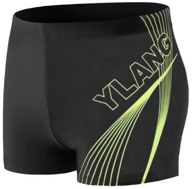 男士平角泳褲 時尚印花成人溫泉游泳適用