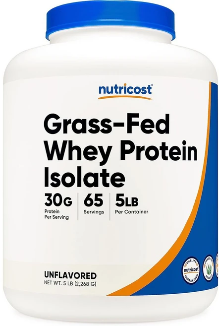 뉴트리코스트 그래스 페드 웨이 프로틴 아이솔레이트 2268g 무맛 1병, 1개, 2.268kg - 쿠팡