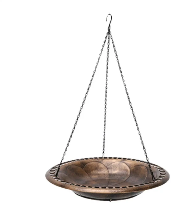 야외용 새 모이통 새 목욕통 파티오 정원용 새 모이통 새 모이통 트레이, N. 원형 철망 새 모이통