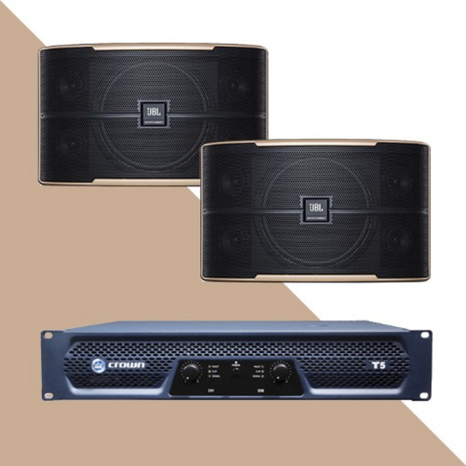 JBL PASION12+ CROWN T5 프리미엄 고급 매장용 가정용 스피커12인치 1조(2EA)+앰프 음향패키지