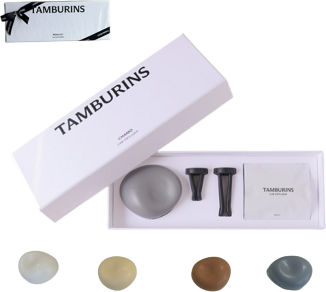 [리본포장] 탬버린즈 TAMBURINS 카 디퓨저 차량용 방향제 4가지 향 중 택1, 블루 포레스트, 1개