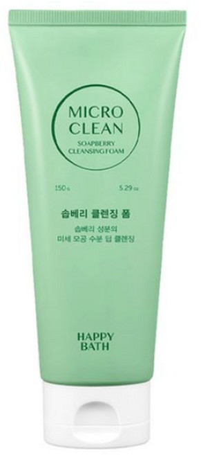 해피바스 마이크로클린 솝베리 클렌징폼, 150g