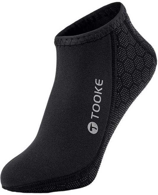 NMN 오리발 양말 다이빙 아쿠아 슈즈 핀삭스 3mm, 블랙