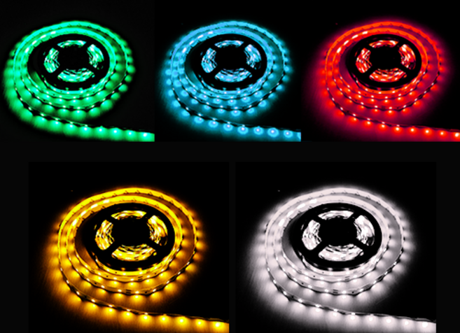 아두이노 12V동작 단색 LED스트립 5m (LED 300개) /초록색