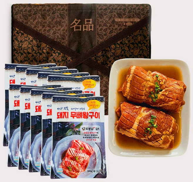 [도봉산갈비]무뼈왕구이 300g x 10팩 선물세트, 10개