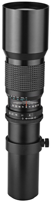 500-1000mm F8.0 DSLR 망원 줌 렌즈 캐논 니콘 장착, 패키지 A, 소니 E-마운트, BLACK